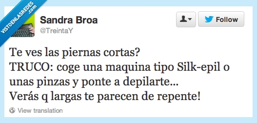 mujeres,depilarse,piernas,belleza,truco,pinzas,silkepil,dolor