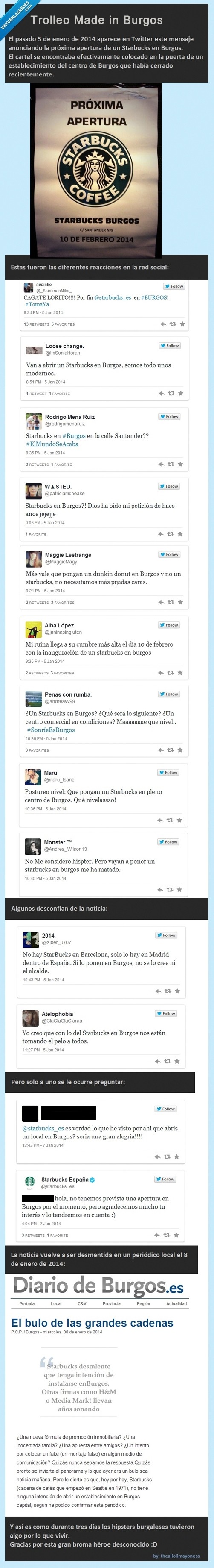starbucks,burgos,enero,fake,diario,broma