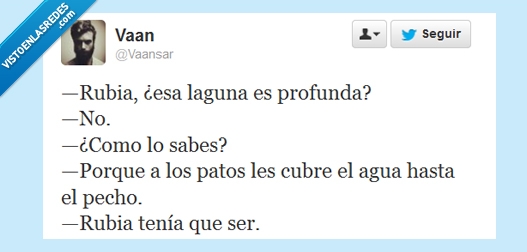 pecho,profunda,laguna,patos,rubia