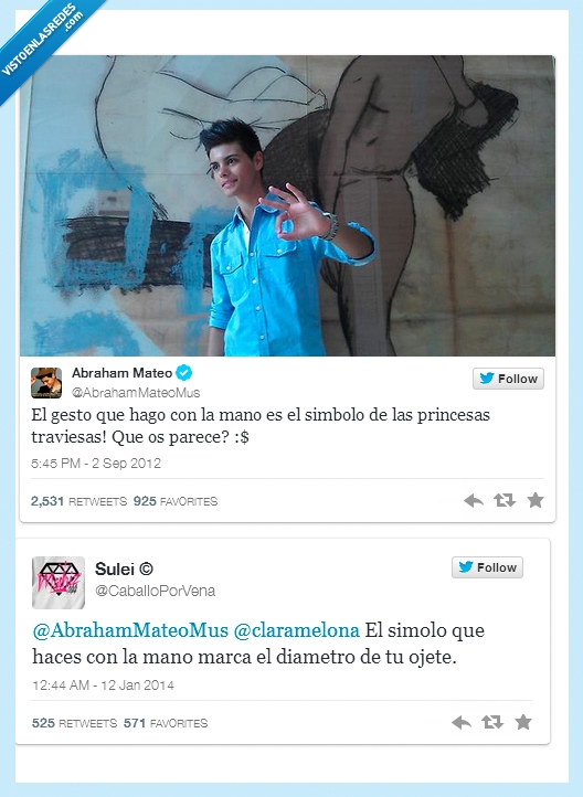 princesa,traviesa,mano,gesto,dedo,ojete,Abraham mateo