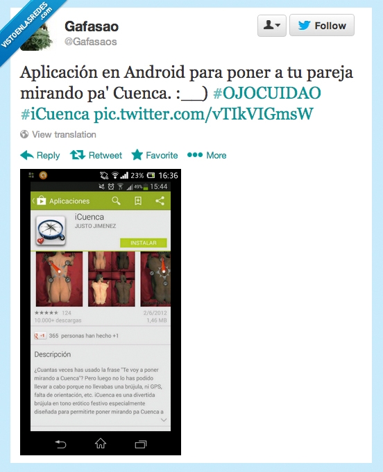 brujula,app,gracia,cuenca,mirando,poner