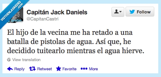 batalla,pistolas de agua,mojar,hervir,vecina,hijo,dolor,mientras,agua,hierve