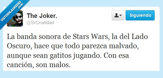 gato,banda sonora,Stars Wars,Lado Oscuro,malvado,gatitos,malos,jugando