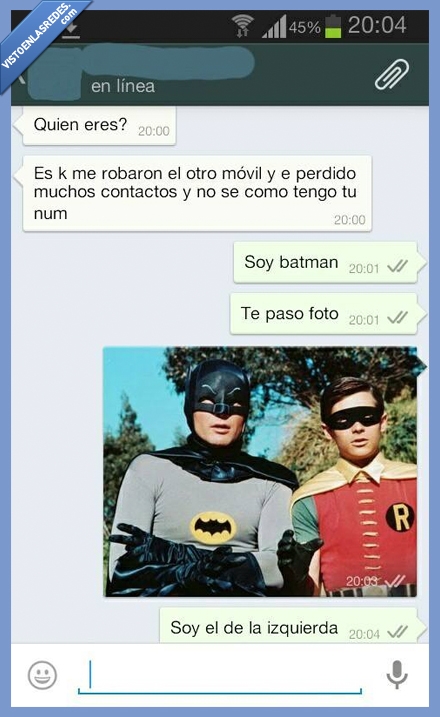 movil,robar,borrado,numero,troll,conversación,whatshapp,batman