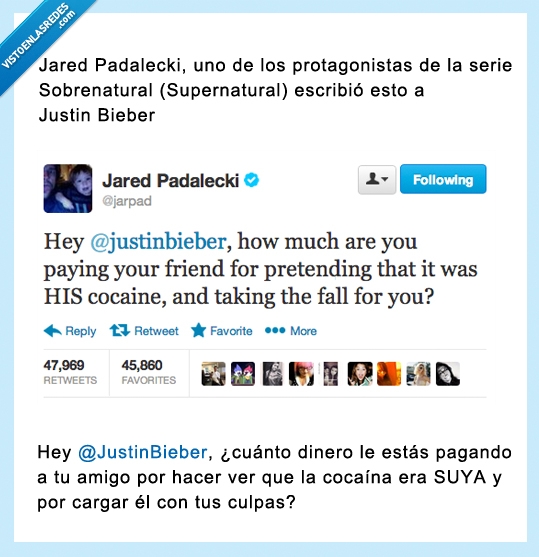 378404 - Con dos pares, Jared Padalecki: @jarpad vs. @justinbieber