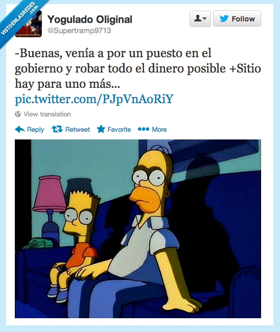 robar,gobierno,politicos,los simpson,sentar