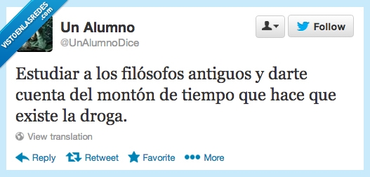 filósofos,droga,estudiar,filosofía,apuntes,twitter