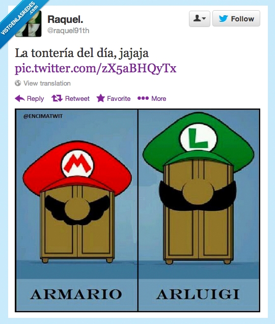 tontería,twitter,mario,luigi,friki,chiste,arluigi