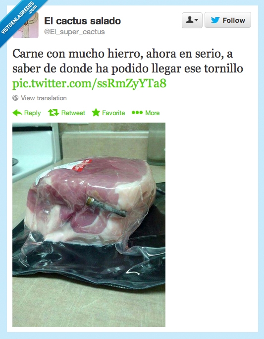 mucho hierros,carne,tornillo,carne.,envasada,dentro,bolsa