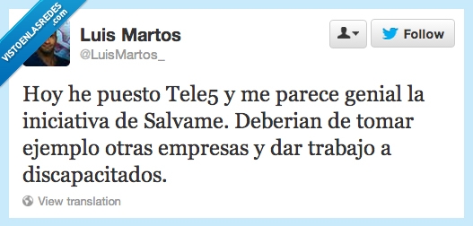 colaboradores,salvame,discapacitados,tele5,telecinco