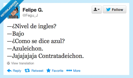 Ingles,bajo,azuleichon,contratadeichon,cani,aprender,mal,terrible,color,azul