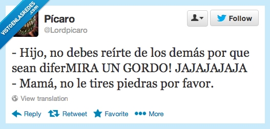 piedras,respeto,modales,educación,gordo,mamá,hijo