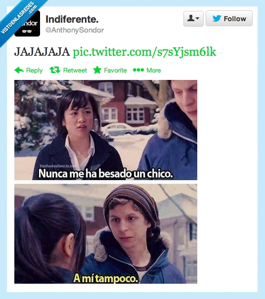 china,beso,nunca,besado,chico,chica,michael cera,scott pilgrim vs el mundo