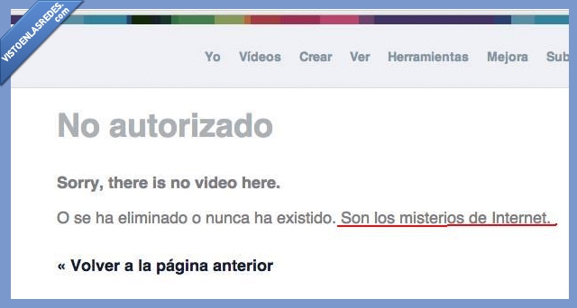 cosas comunes en internet,Lado oscuro de internet,video,VIMEO,o no existe o esta eliminado
