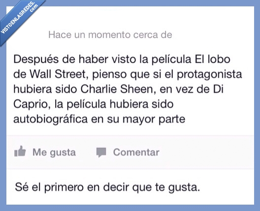 charlie cheen,wall street,lobo,dicaprio