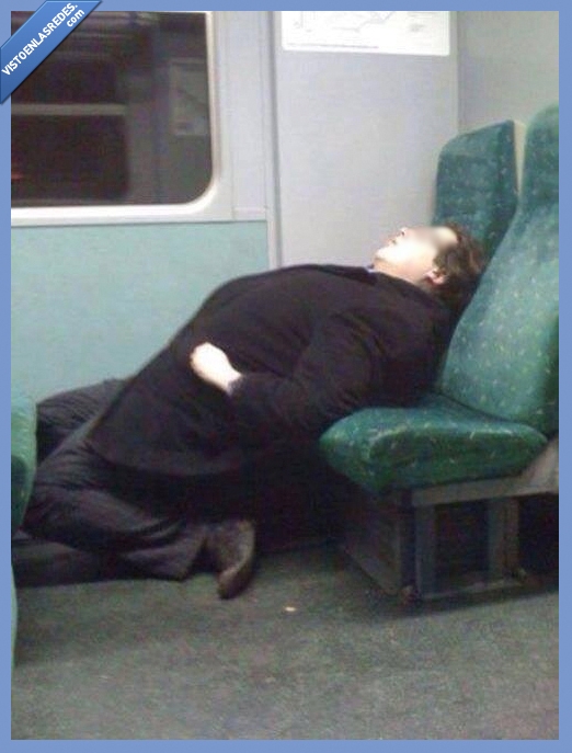 dormir,tren,hombre,señor,comodo,dormido