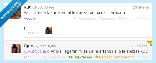 telepizza,familiares,huerfanos,twitter