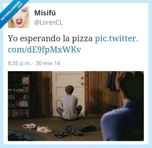 esperar,pizza,scott pilgrim vs. el mundo,paquete,puerta,repartidor