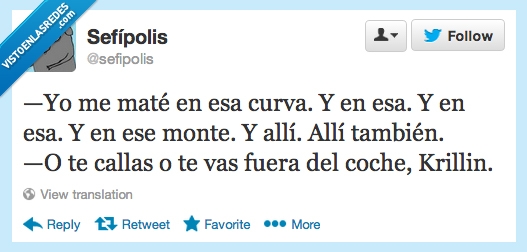 maté,curva,esa,monte,callas,bajas,coche,krillin,dragon ball