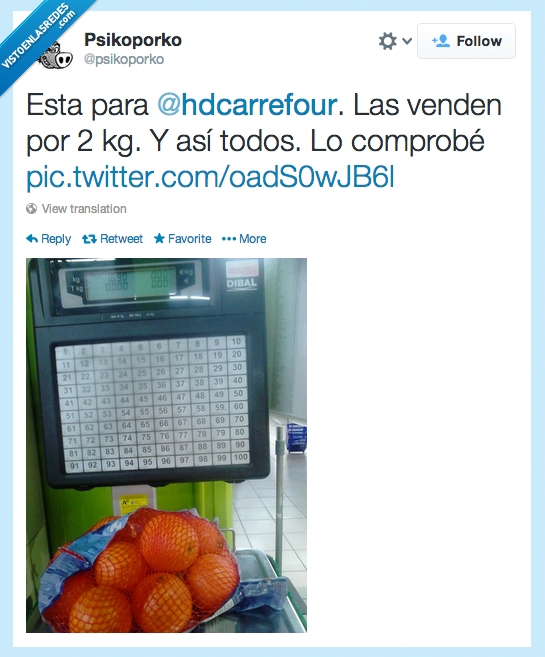 380156 - 2 kilos de naranjas según Carrefour por @psicoporko