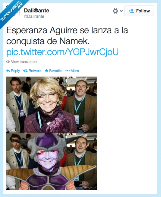 esperanza aguirre,dragon ball,bola de dragón,freezer,namek,dalirante,madrid,política