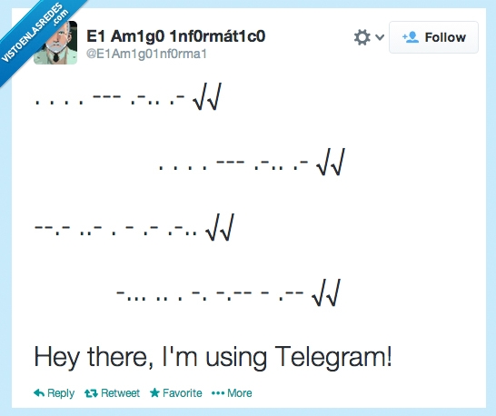twitter,literal,check,telegram,morse