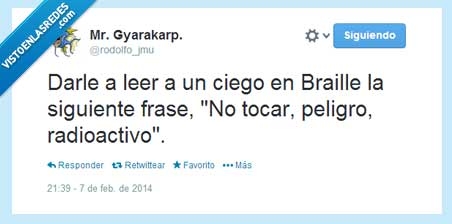 peligro,leer,radioactivo,ciego,braille