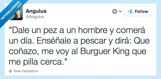 Pez,Pescar,Hombre,Burguer King,Coñazo