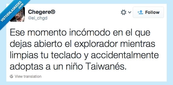 accidente,escribir,teclado,adoptar,niño,Taiwanés