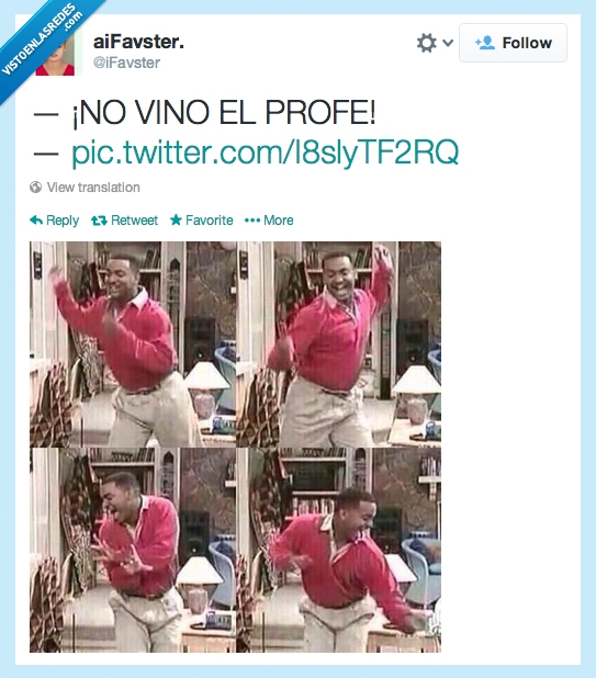 No vino,profesor,profe,escuela,colegio,iFavster,carton,principe,felicidad,feliz,lol,relol,trololol