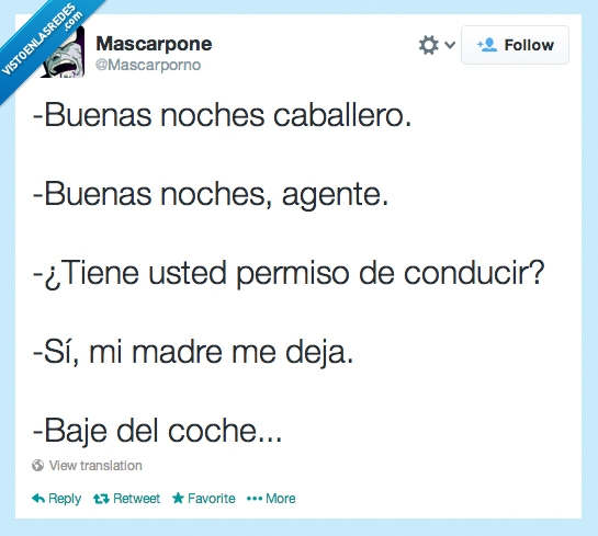 permiso,conducir,madre,dejar,coche,poli,policía,caballero,agente,bajar