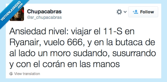 moro,musulman,11-s,ryanair,666,coran,ansiedad,viajar,vuelo,nervios