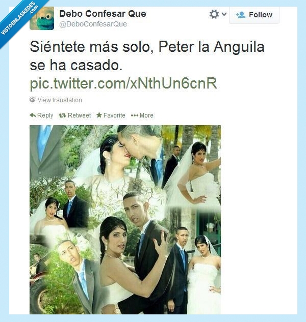 mujer,seco,feo,boda,casarse,anguila,Peter