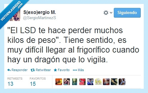 dragón,frigorífico,flaco,adelgazar,droga,ácido,lsd
