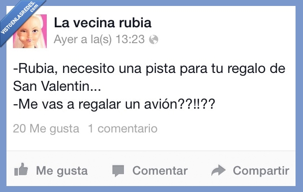 rubia,san valentin,amor,pista,regalo,avion