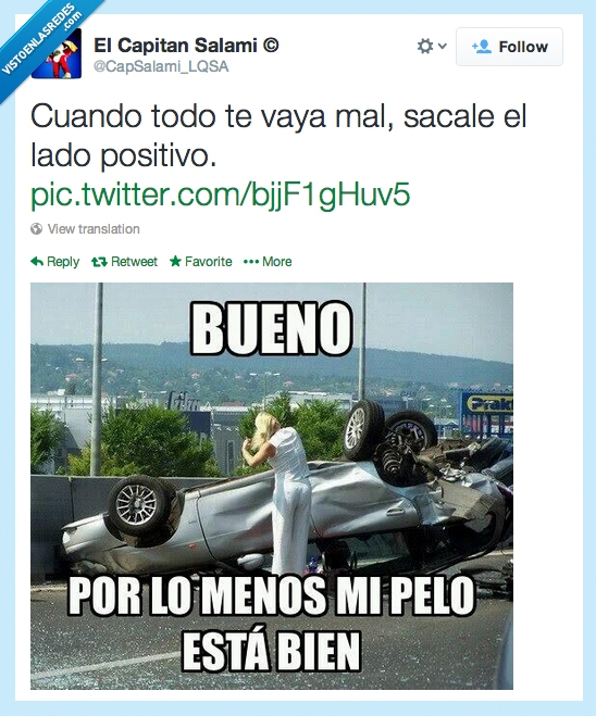 peinar,accidente,positividad,peine,chica,coche,mal,pelo