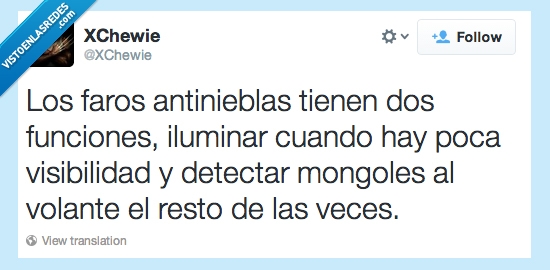 tontos,visibilidad,auto,detectar,mongoles,iluminar,luz,antiniebla,faros