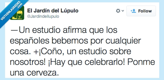cerveza,beber,estudio,alcohol,españa,twitter