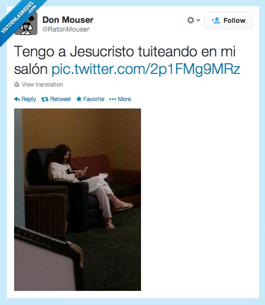amigo,barba,telefono,twitter,twittear,sofa,dios,jesucristo,jesus