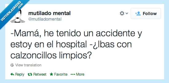 Madre,calzoncillo,caca,sucio,ambulancia,hospital