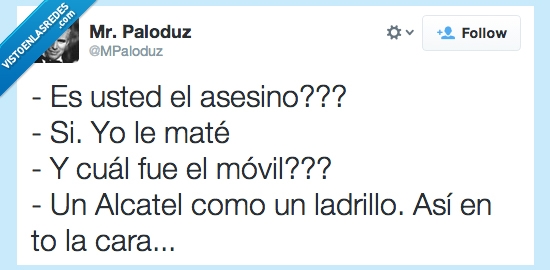 asesinar,cara,golpear,ladrillo,Alcatel,matar,móvil,asesino