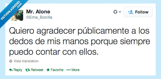 agradecer,contar,con ellos,Dedos,Publico