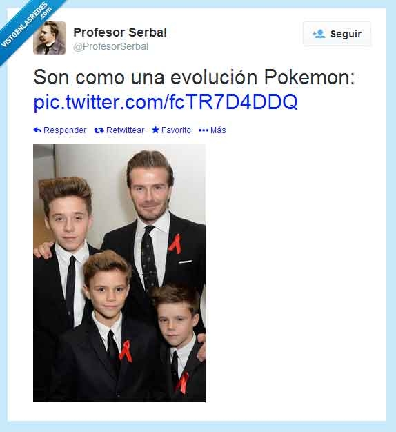 Pokemon,evolución,hijos,Beckham