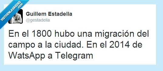 2014,migración,telegram,whatsapp