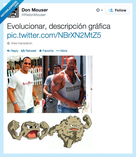 geodude,evolucion,pokemon,dwayne johnson,the rock