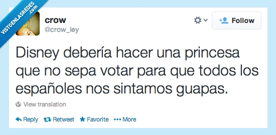 ésta si que hace falta,guapas,españoles,votar,Disney,princesa,politica