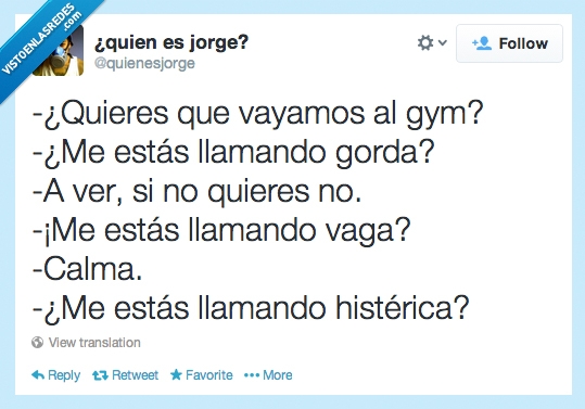 calma,histerica,novio,gorda,vaga,gimnasio,gym,novia