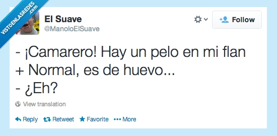 camarero,huevo,pelo,flan