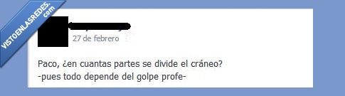 craneo,La bóveda del cráneo está constituida por 8 huesos,partes,golpe