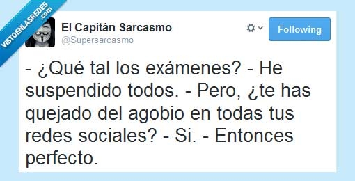 examenes,suspender,agobio,quejarse,redes,sociales,facebook,twitter
